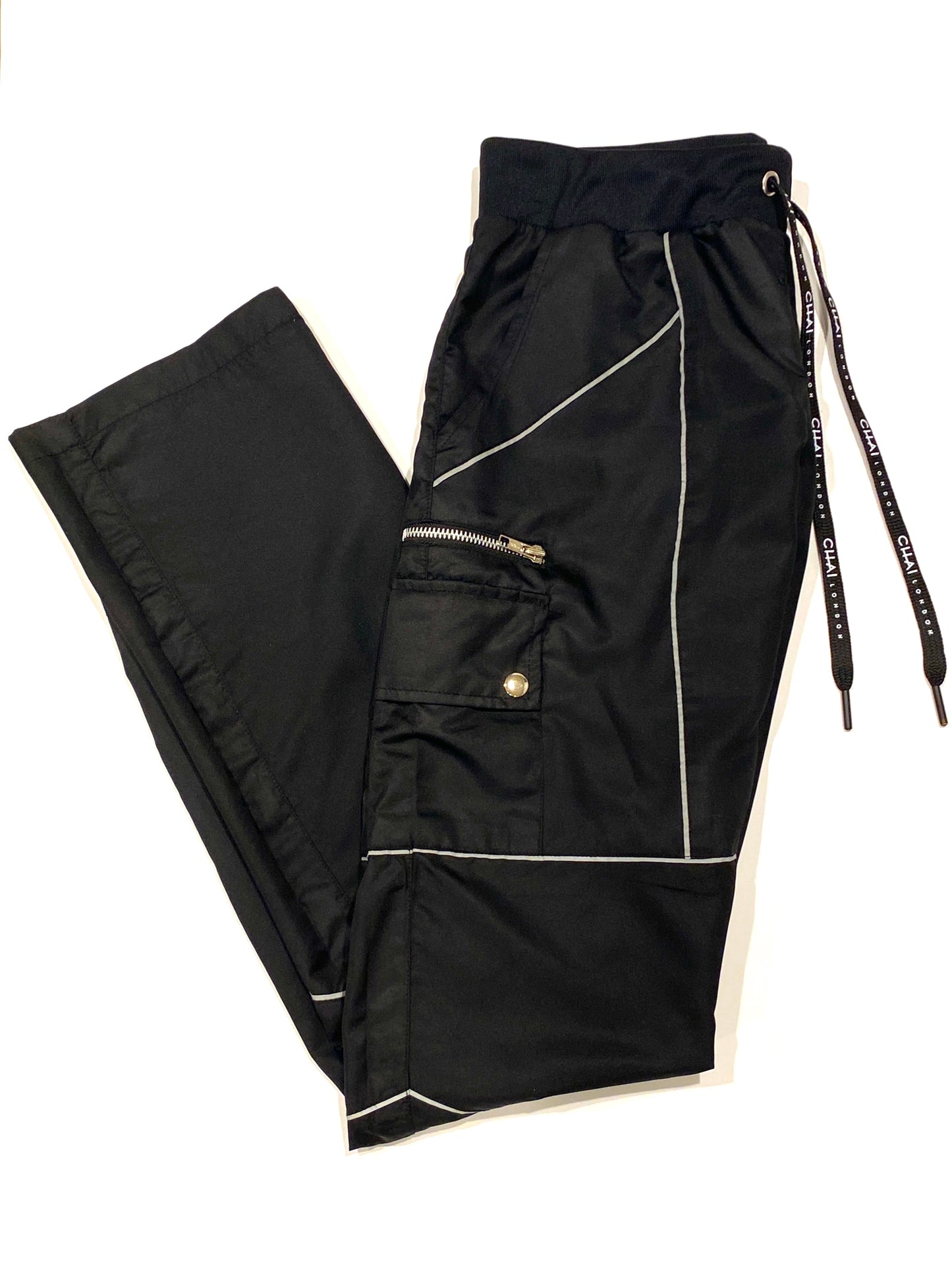 Reflective Track Pants - Black