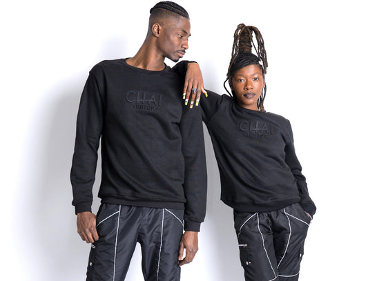 Embossed Crewneck Sweatshirt