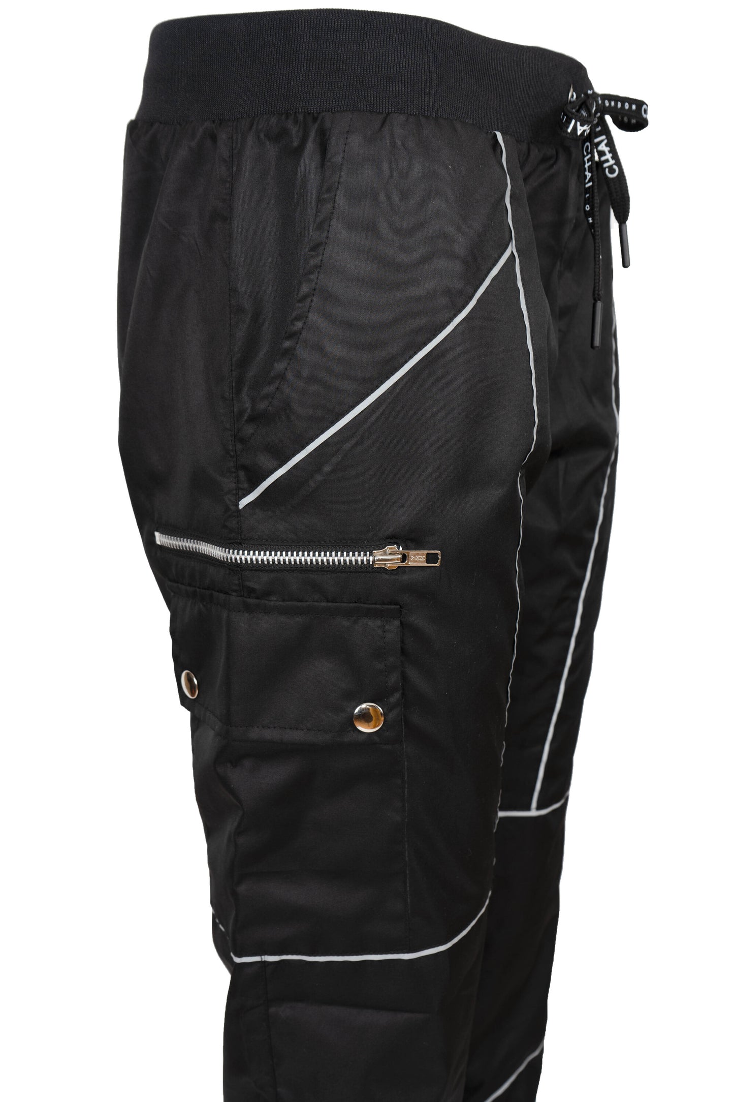 Reflective Track Pants - Black