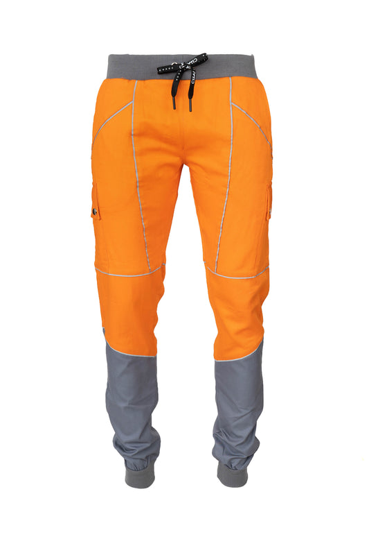 Reflective Cargo Pants - Orange