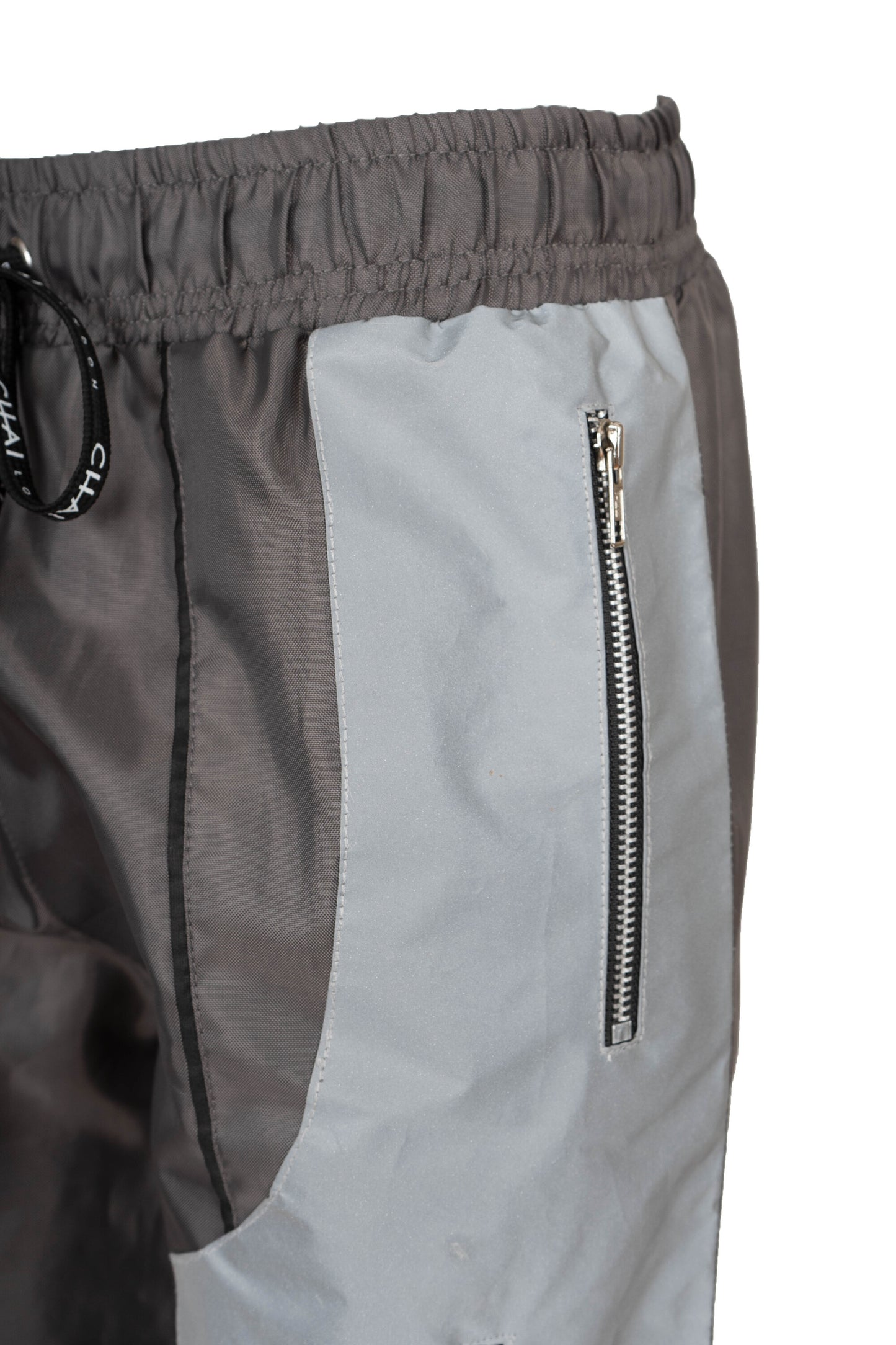 Reflective Windbreaker Pants - Metal Grey
