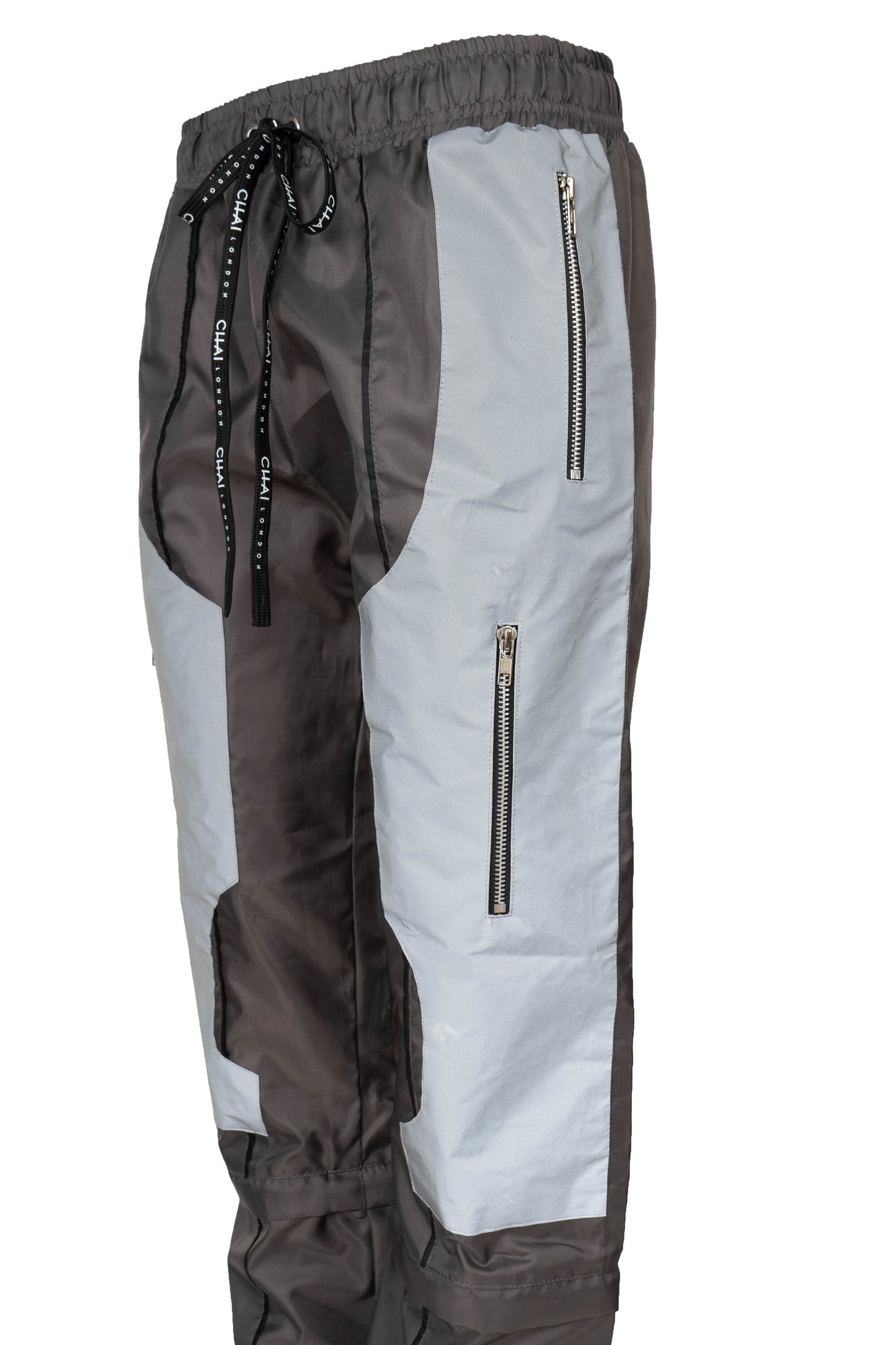 Reflective Windbreaker Pants - Metal Grey
