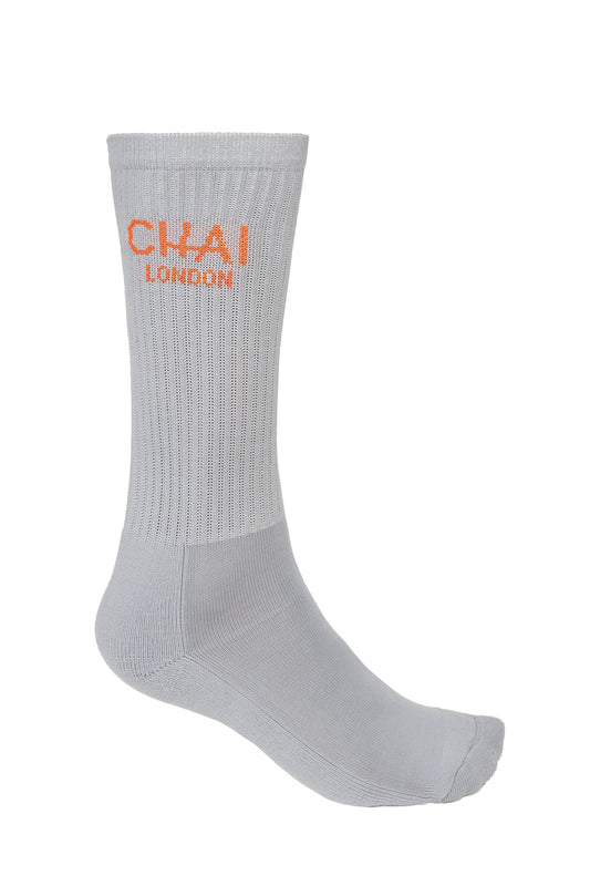 Tube Socks Grey / Orange