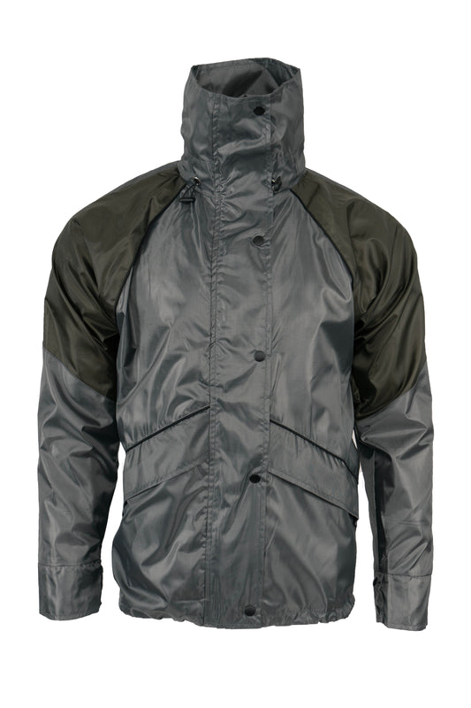 Windbreaker Jacket - Grey / Green