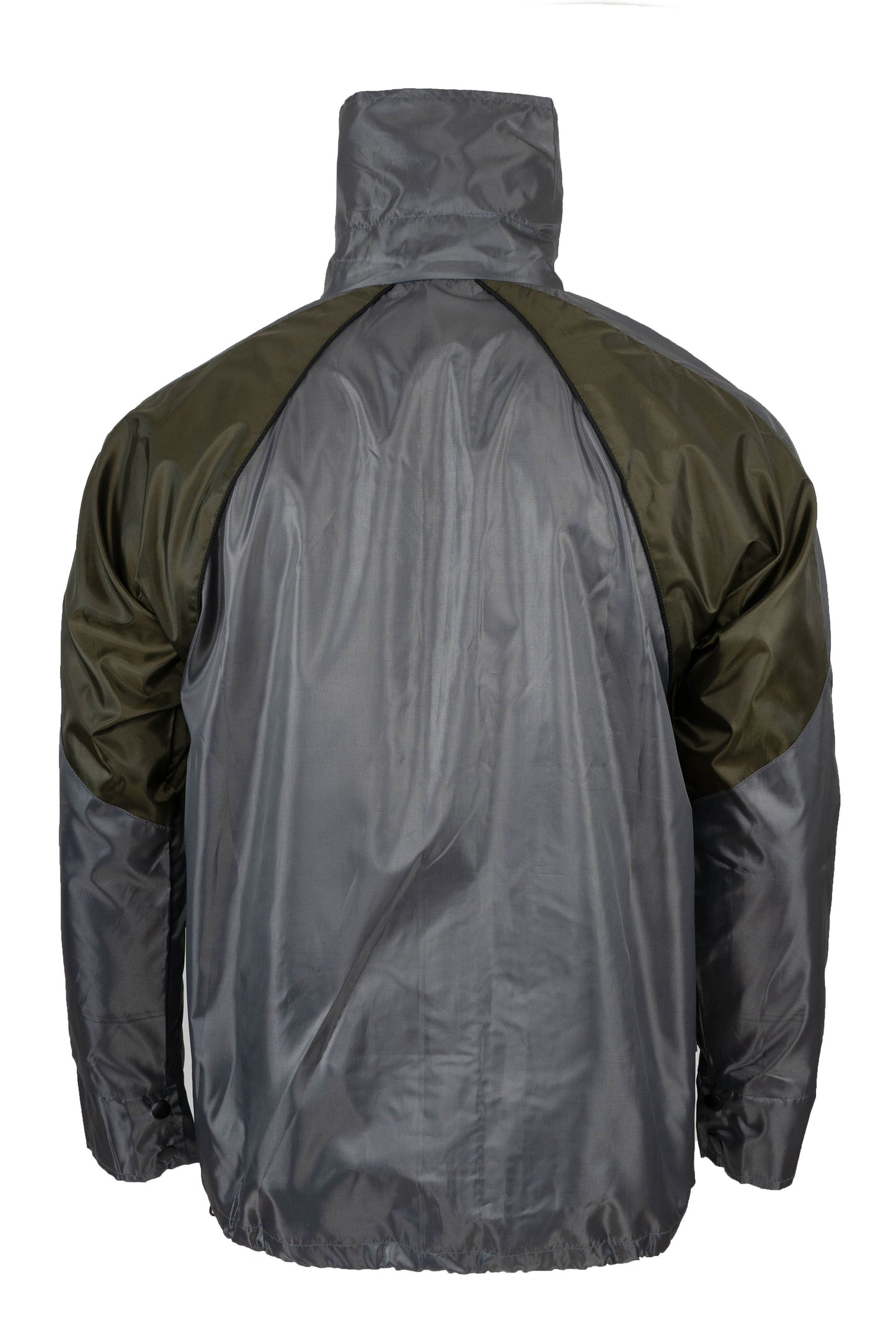 Windbreaker Jacket - Grey / Green
