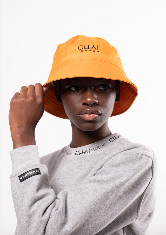 Orange / Black Bucket Hat