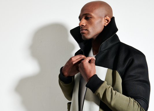 Tri-Panelled Bomber Jacket