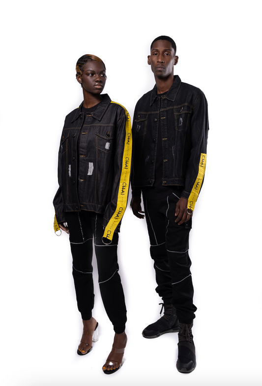 Denim Jacket - Black Denim