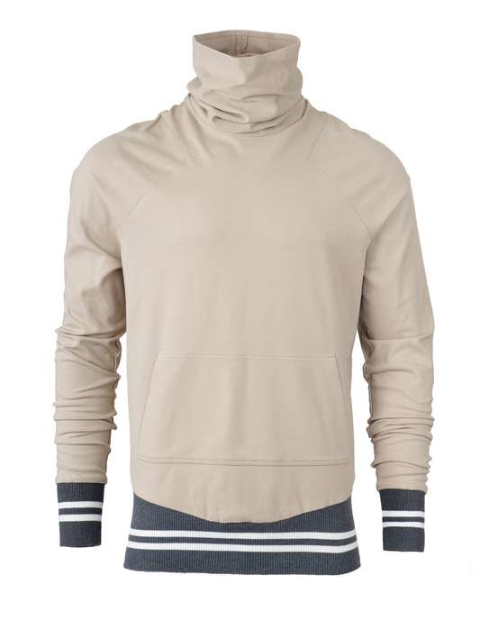 Cowl neck Sweatshirt with Kangaroo Pocket