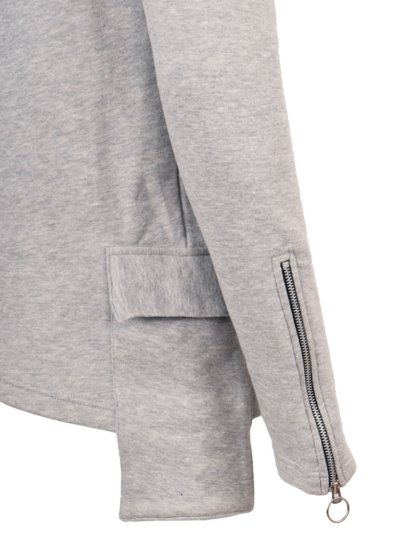 Sweatshirt with Patch Pockets